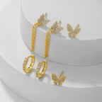 6piece Niche Stud Earrings - Viexta