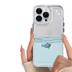 Underwater Shark Space Fine Hole iPhone Case
