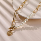 Fairy Temperamental Pearl Love Necklace