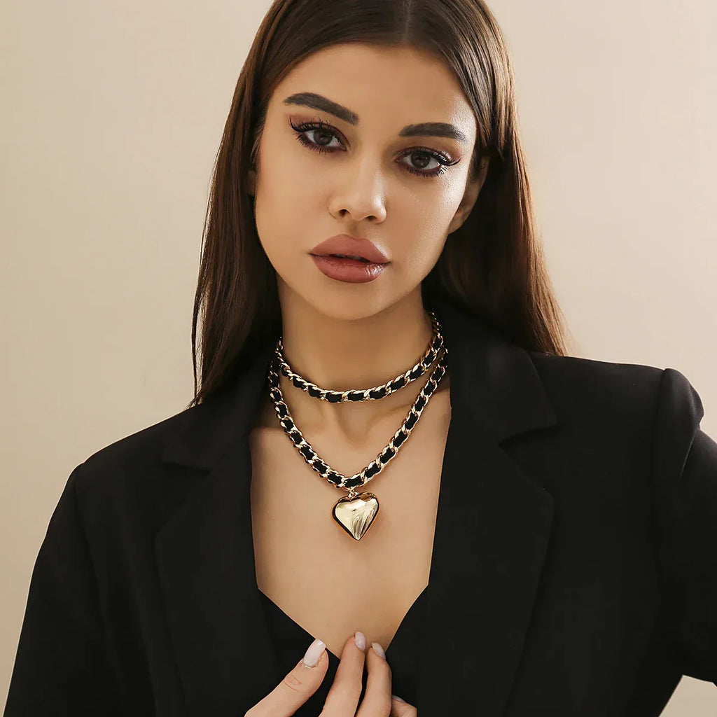 Double-layer Punk Style Neckwear - Viexta