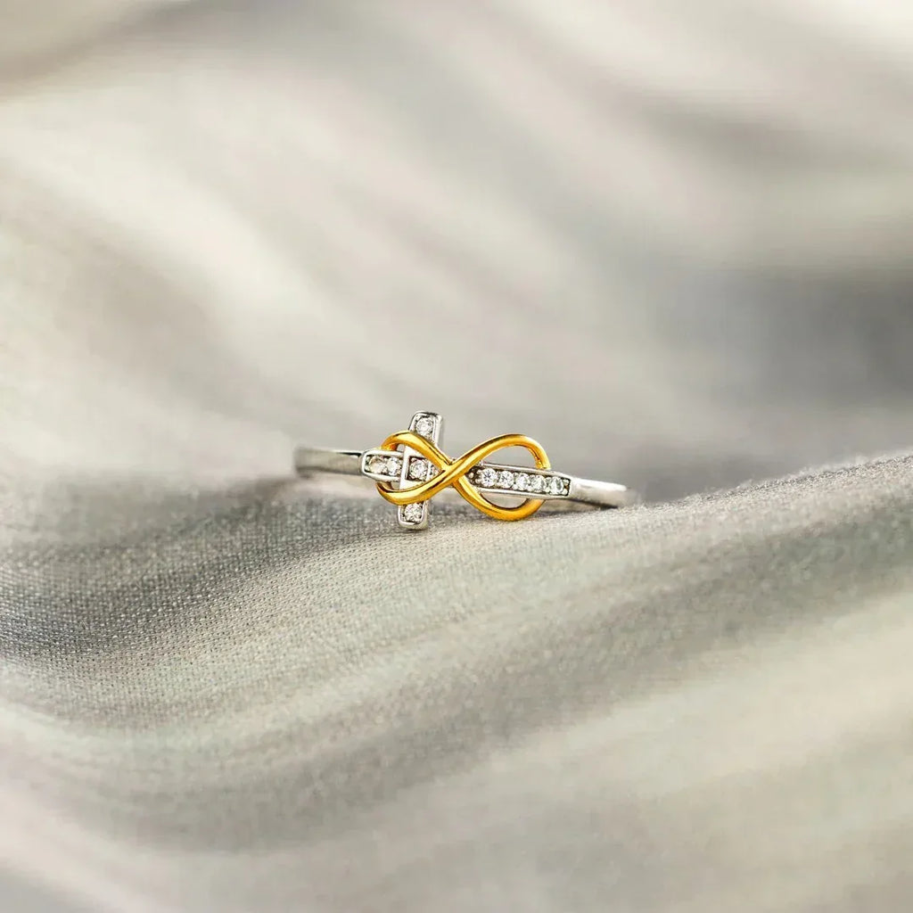 S925 Sterling Silver Infinite Two-color Ring - Viexta
