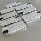 Silver Water Ripple iPhone Protective Case - Viexta