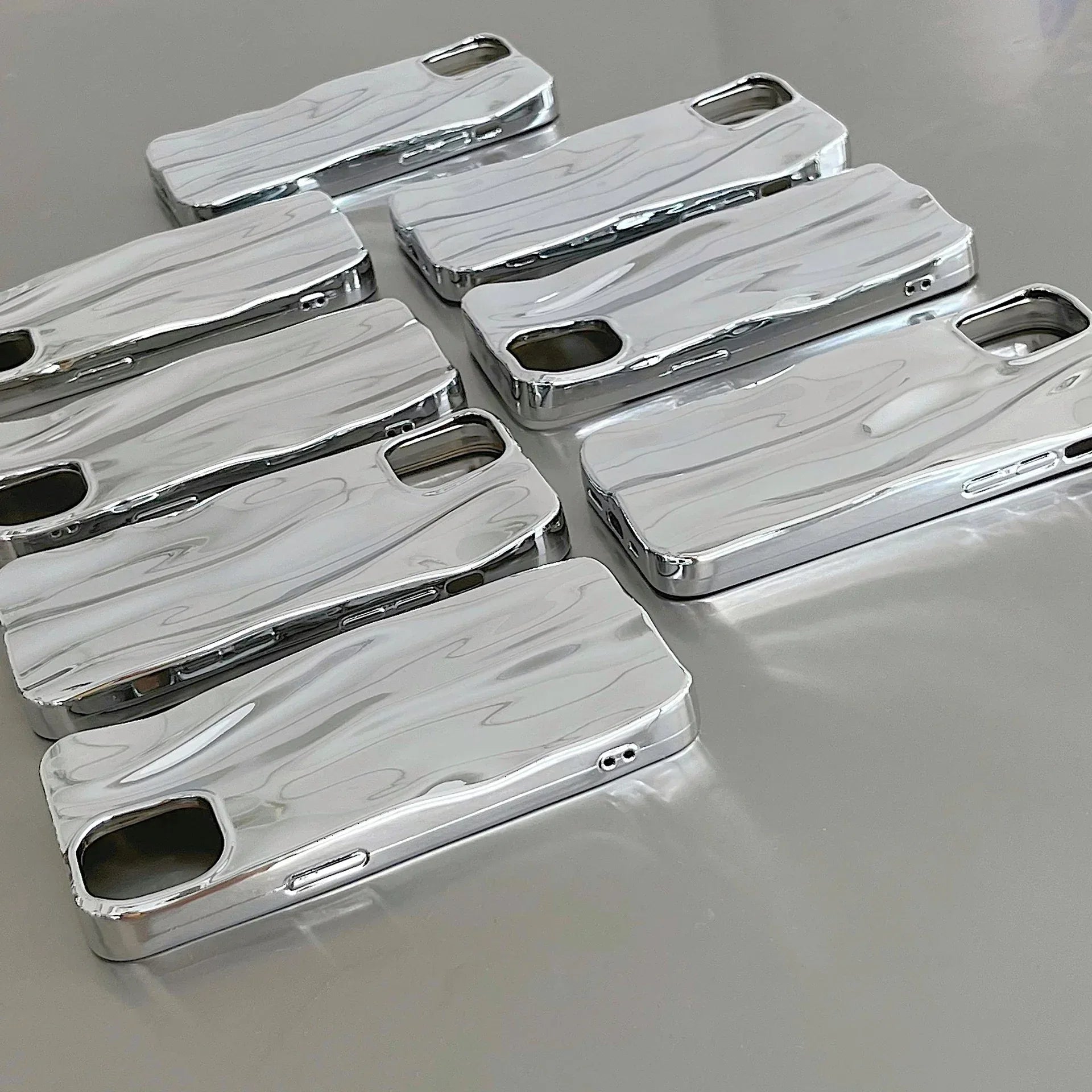 Silver Water Ripple iPhone Protective Case - Viexta