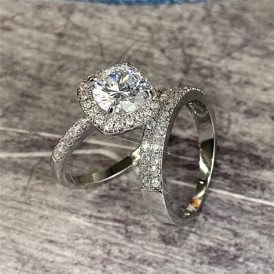 micro-inlaid-diamond-ring-set - Viexta