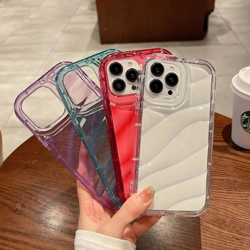 Water Ripple Transparent Drop-resistant Protective Cover for IPhone - Viexta