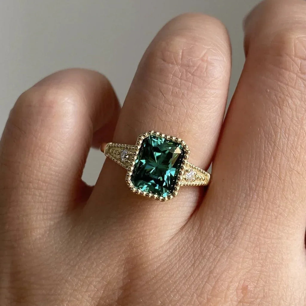Geometric Gold-plated Ring Fashion - Viexta