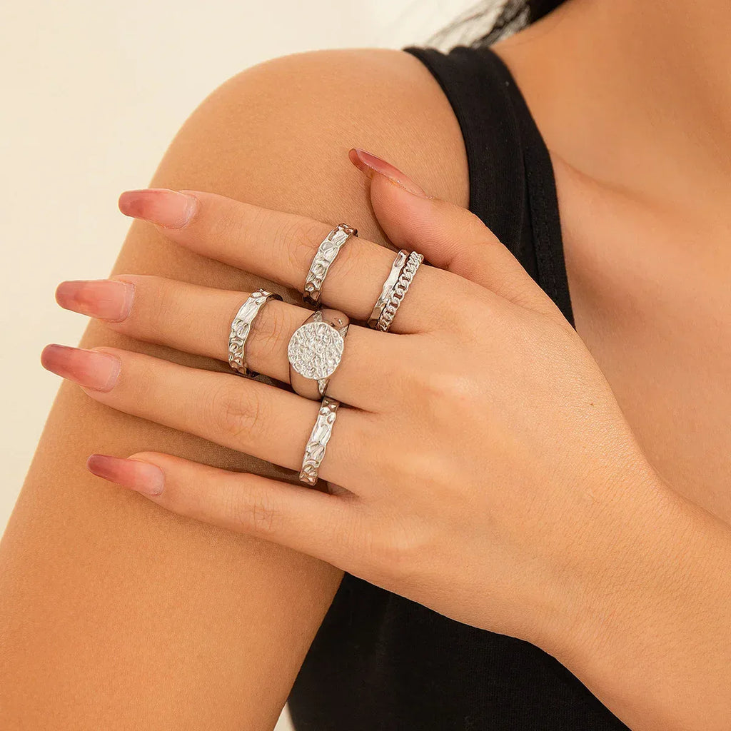 Trendy Glossy Water Drop Ring - Viexta