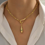 Elegant Metal Snake Series Necklace - Viexta