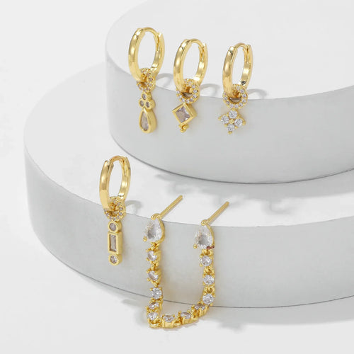 18k Micro Inlaid Zircon Ear Clip - Viexta