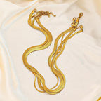 Stainless Steel Snake Collarbone Neckpiece - Viexta