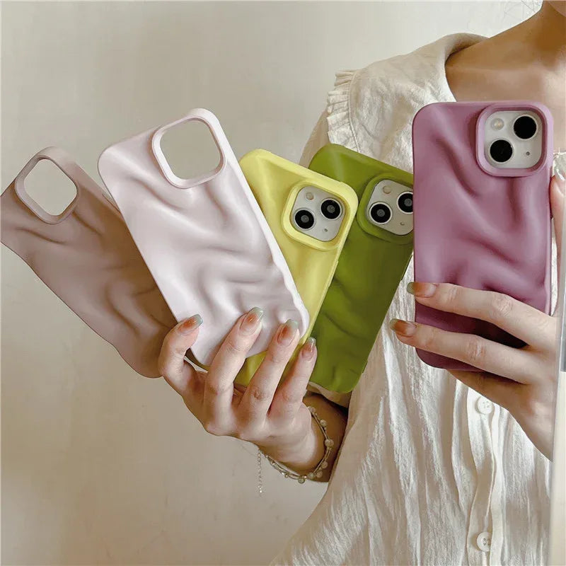Three-dimensional Pleated Water Ripple IPhone Case - Viexta
