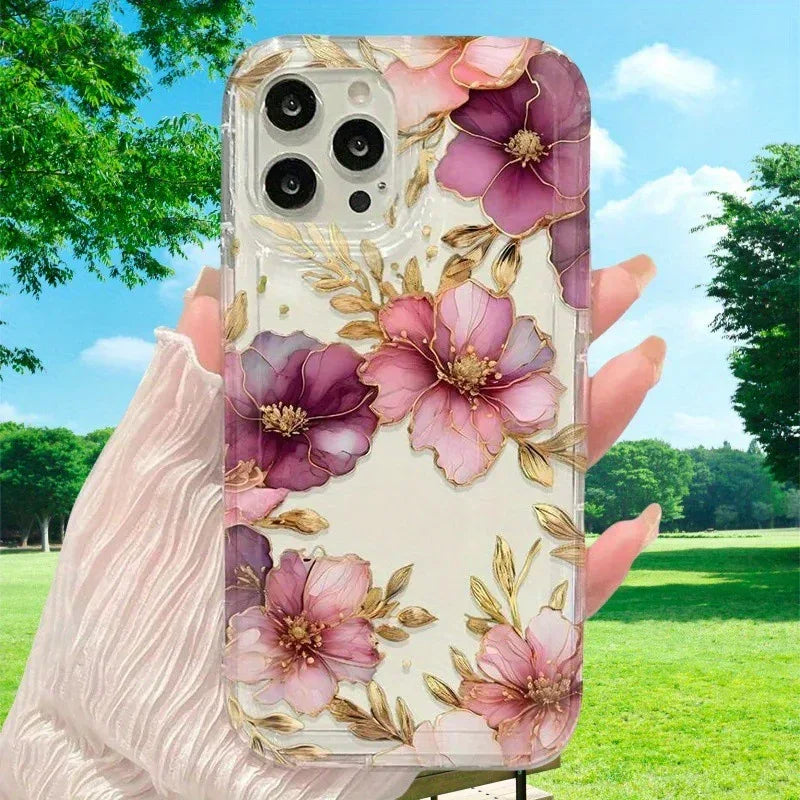 Purple Flowers iPhone Case - Viexta
