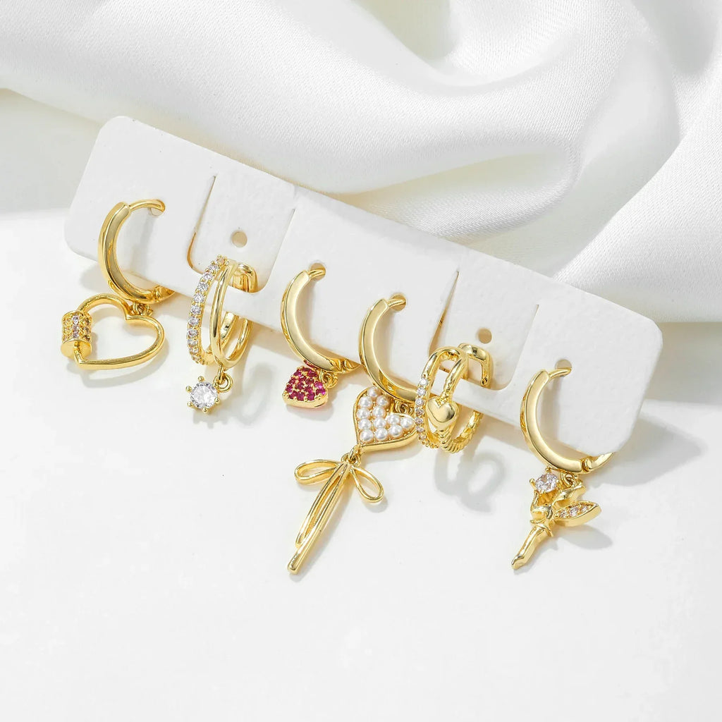 6piece Asymmetric Tassel Ear Clip - Viexta