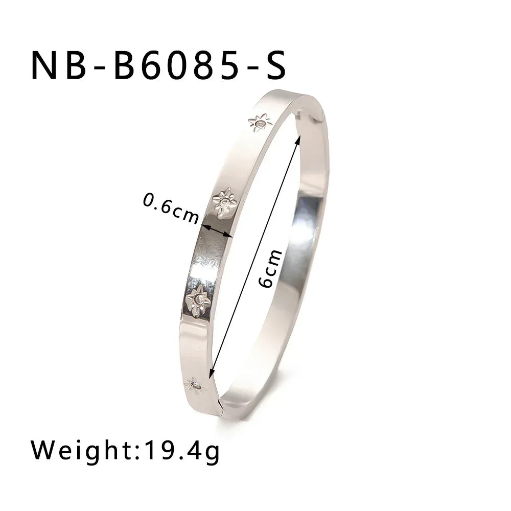 zircon-titanium-steel-electroplated-bracelet - Viexta