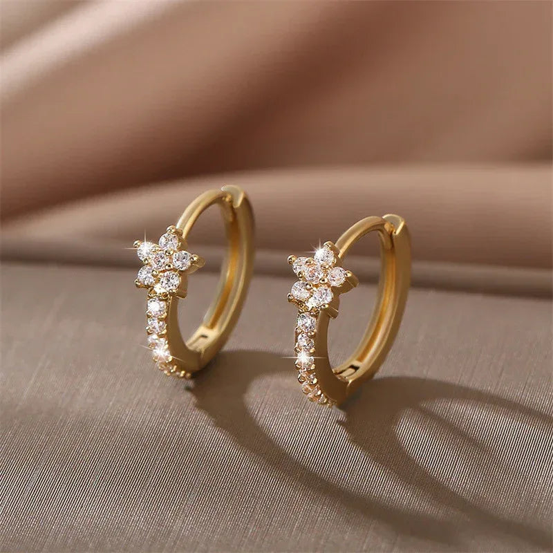 Micro Inlay Diamond Creative Earrings - Viexta