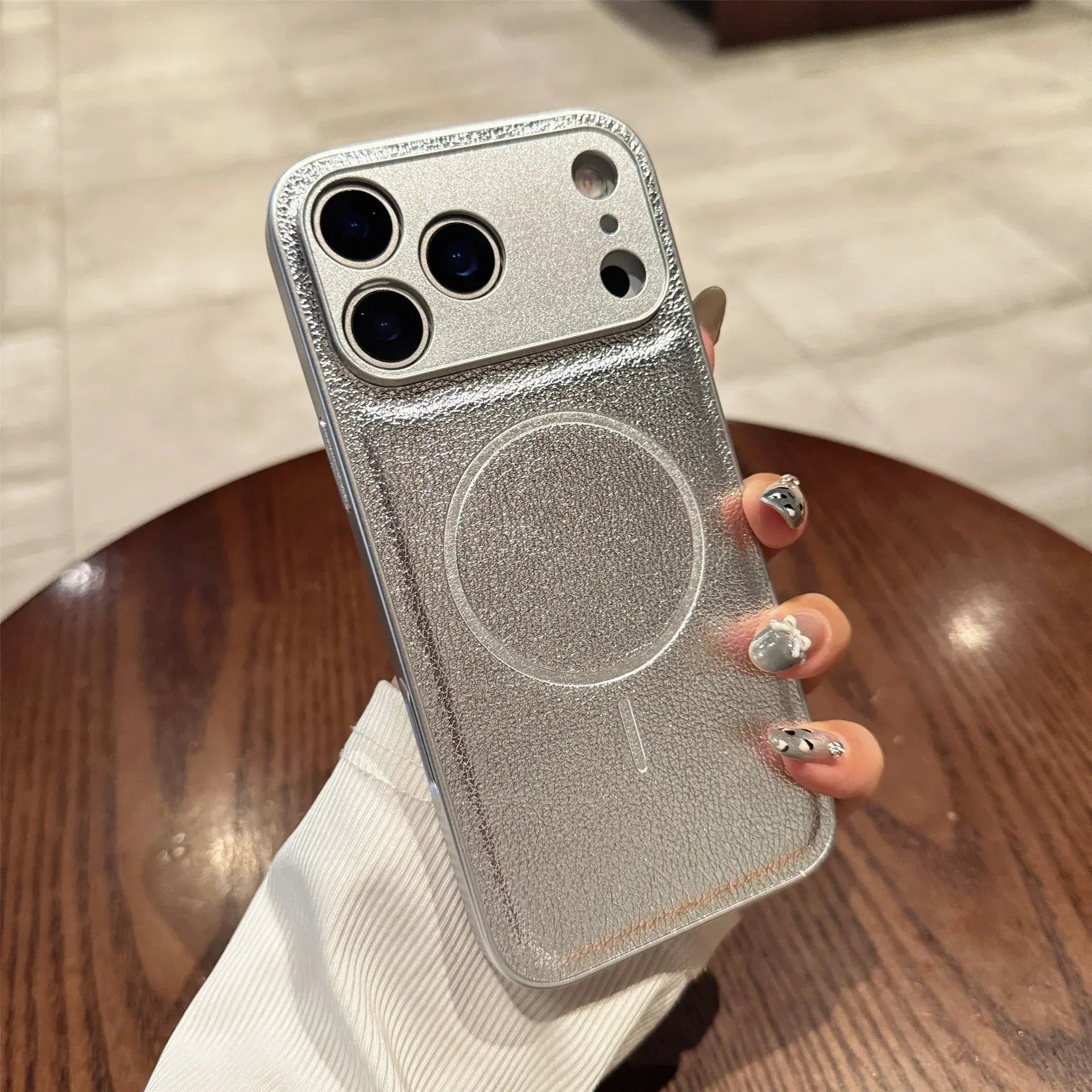 Magnetic Suction Hole Protective Sleeve iPhone Case - Viexta