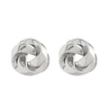Twisted Alloy Stud Earrings - Viexta
