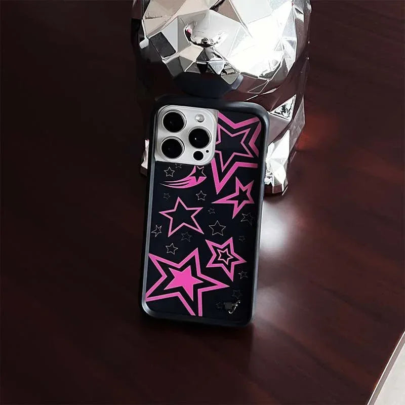plaid-strawberry-star-iphone-case - Viexta