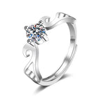 Six-claw 1 Karat Engagement Ring - Viexta