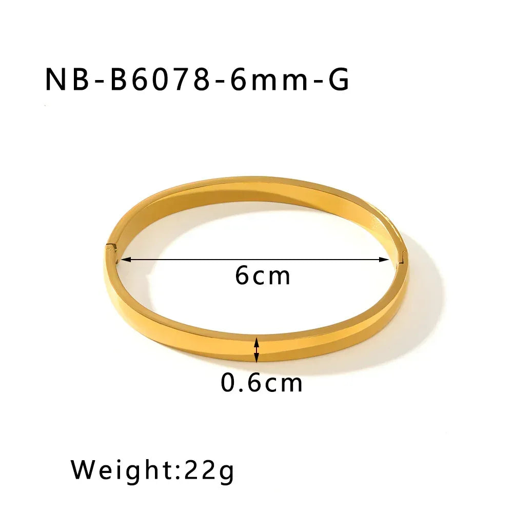 zircon-titanium-steel-electroplated-bracelet - Viexta