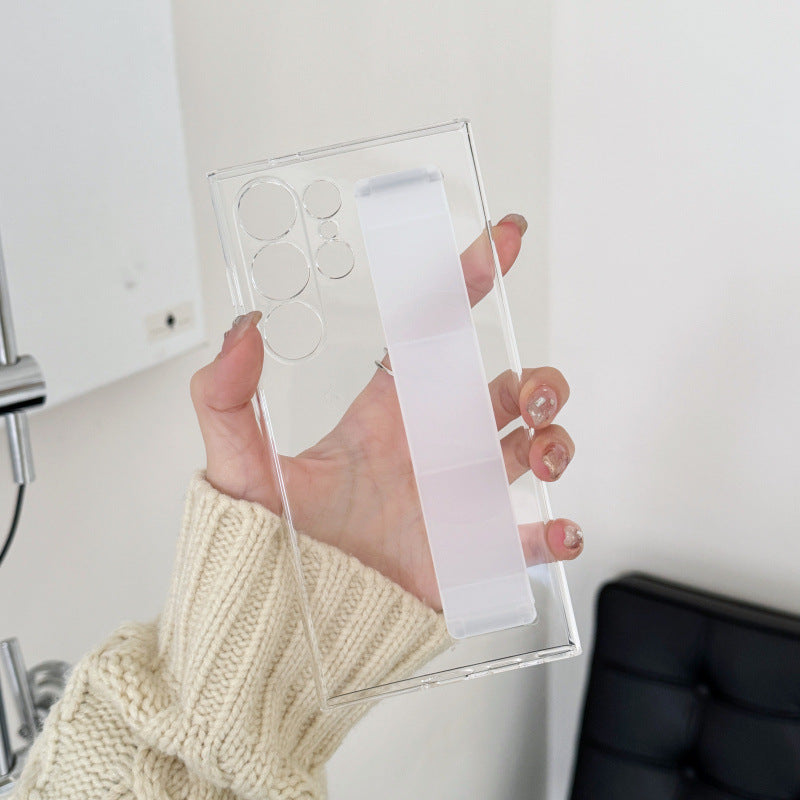 Liquid Silicone Full-cover With Wristband Protective Samsung Case