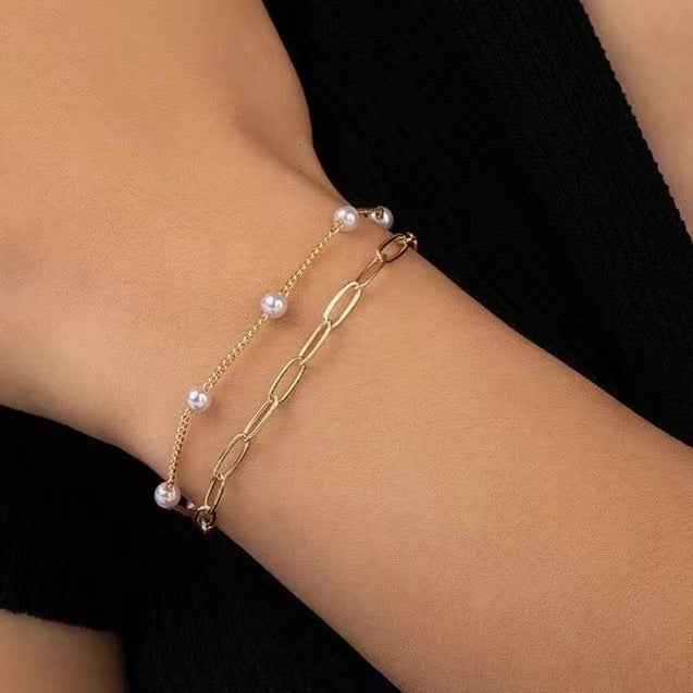 Double-layer Pearl Bracelet