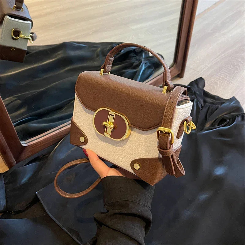 Crossbody Fashionable Portable Small Square Bag - Viexta