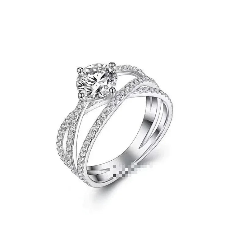 Six-claw 1 Karat Engagement Ring - Viexta