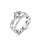 Six-claw 1 Karat Engagement Ring - Viexta