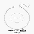 Stainless Steel Snake Collarbone Neckpiece - Viexta