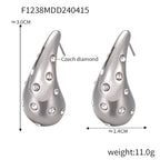 Luxury Water Drop-shaped Earrings - Viexta
