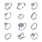 Six-claw 1 Karat Engagement Ring - Viexta