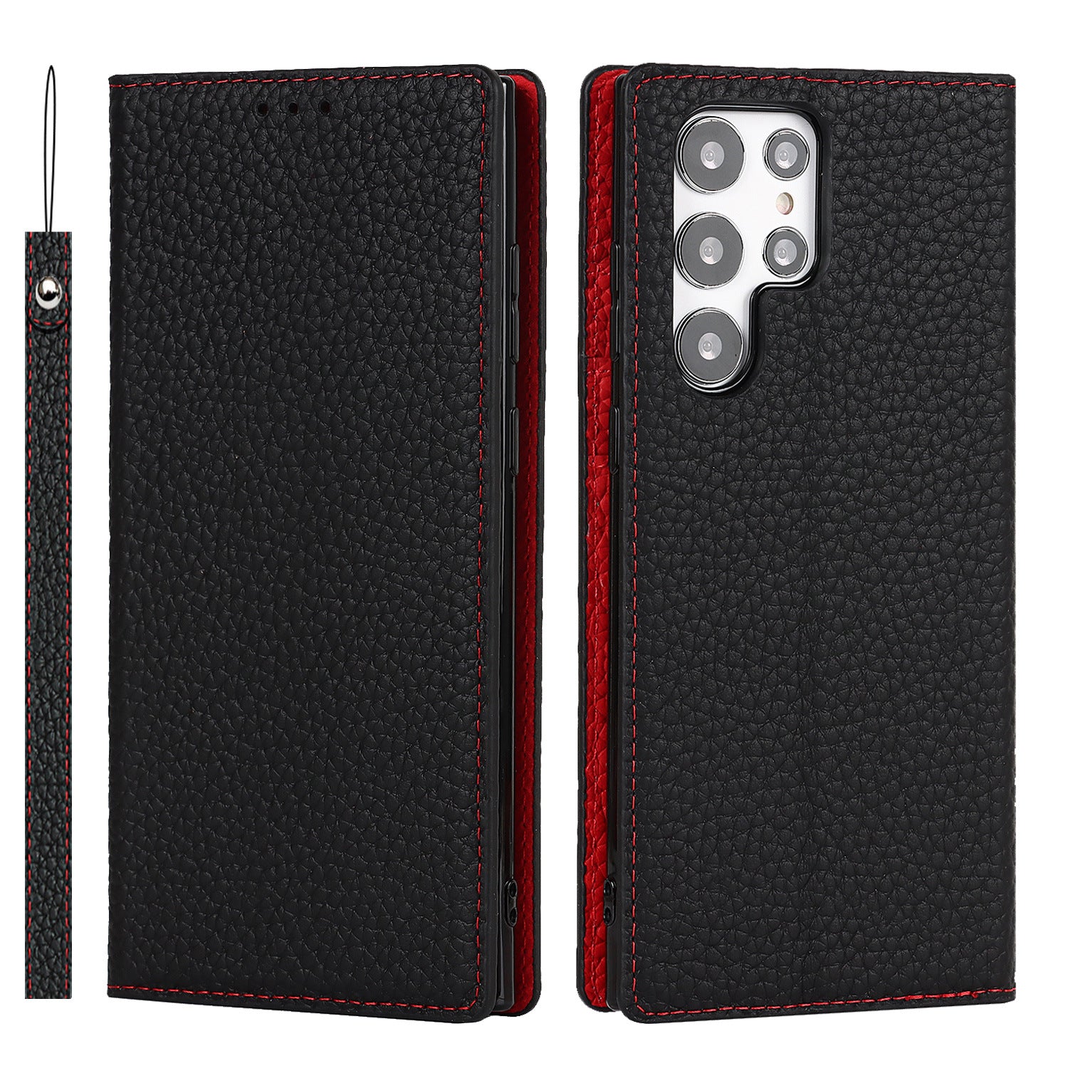 Litchi Leather Samsung Phone Case