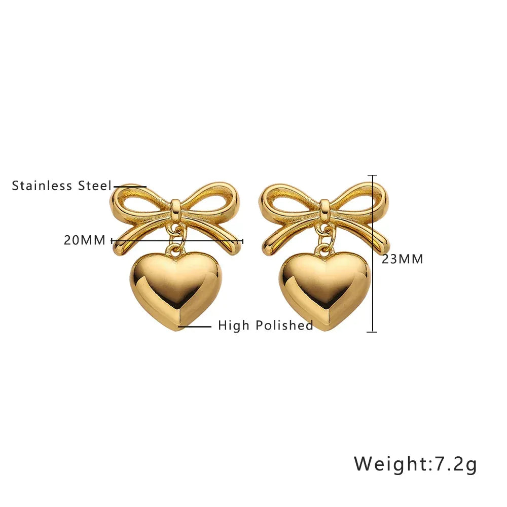 Stainless Steel Geometry Stud Earrings - Viexta