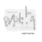 Titanium Steel Earrings Set