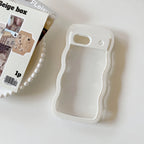 Two-in-one Wave Shell Transparent Google Pixel case - Viexta