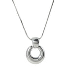Stainless Steel Moon Retaining Necklace - Viexta
