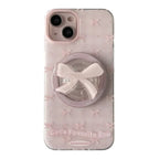 Magnetic Drop-resistant Plaid Bow iPhone Case - Viexta