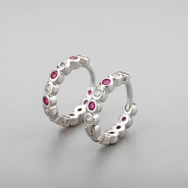 Diamond-embedded Gold-plated Versatile Earrings - Viexta