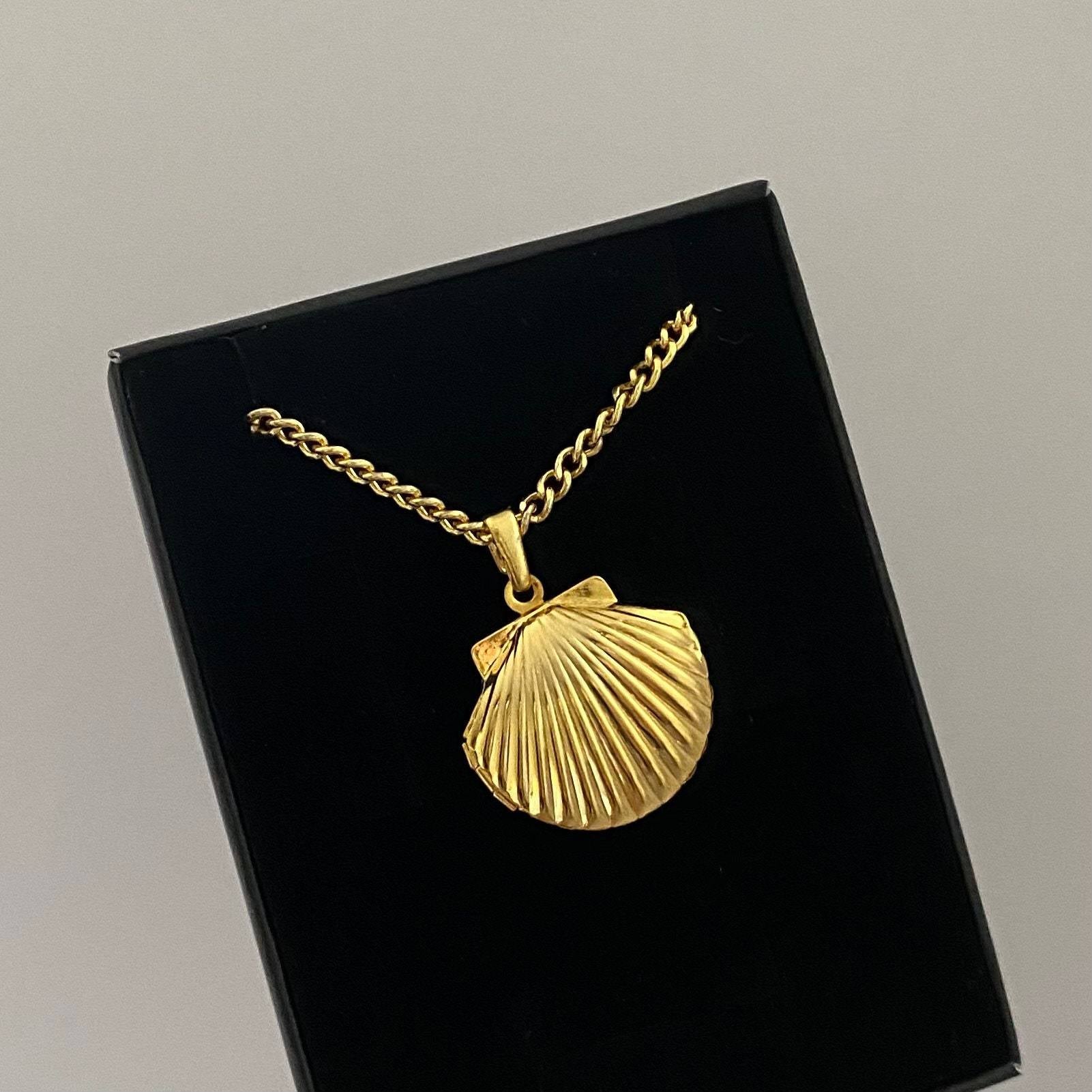 Shell Titanium Steel Album Necklace