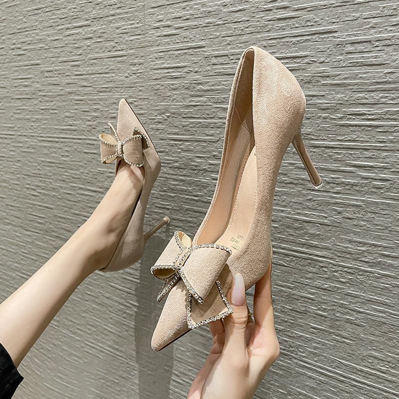 Women's Korean-style Bowknot High Heel - Viexta