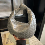 Women's Woven One-shoulder Handbag - Viexta