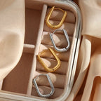 Women's Stainless Steel Rectangular Ear Clip - Viexta