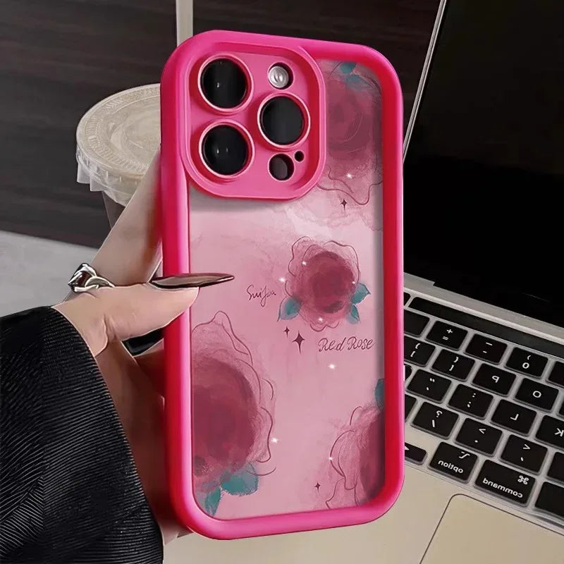 Blooming Rose Silicone iPhone Case - Viexta