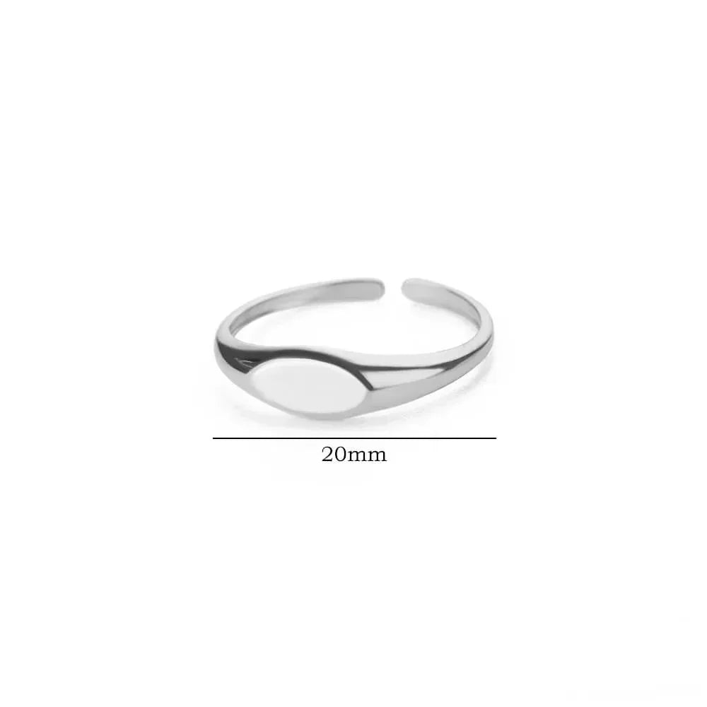 18K Gold Korean Minimalist Ring - Viexta
