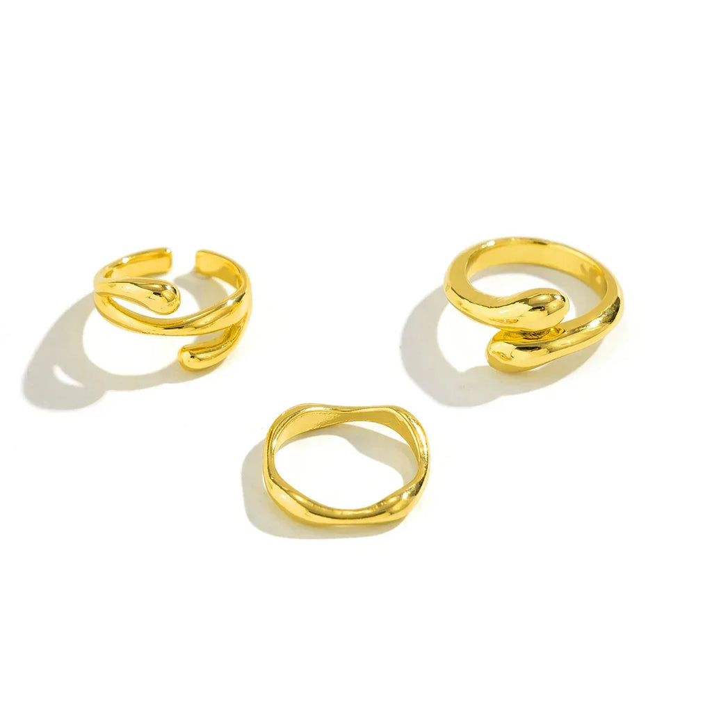 Liquid Lava Curved Ring - Viexta