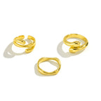 Liquid Lava Curved Ring - Viexta