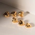 Baroque Love Heart Earrings - Viexta