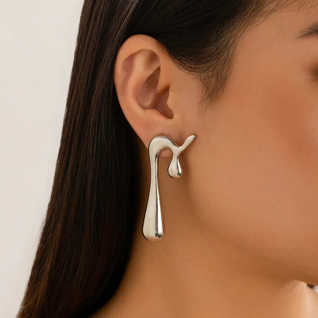 Irregular Water-drop Eardrops Earrings - Viexta