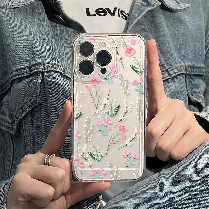 Small Floral Silicone iPhone Case - Viexta